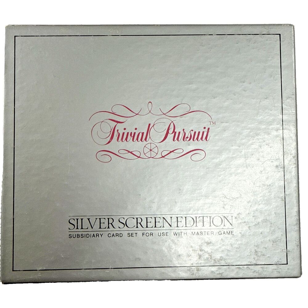 Vintage Trivial Pursuit Silver Screen Edition Complete Card Set
